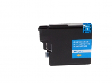 Tintenpatrone Cyan kompatibel zu LC-985C f. Brother MFC-J220 , MFC-J265 W , MFC-J410 , MFC-J415 W , DCP-J125 , DCP-J315 W , DCP-J140W , DCP-J515 W