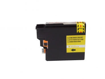 Yellow Tintenpatrone kompatibel Brother LC-980 / LC-1100