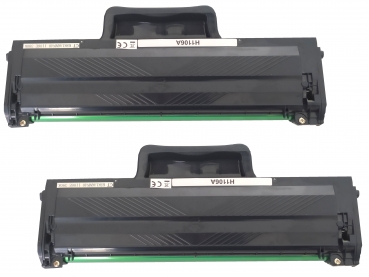 2x Kompatibel Toner HP W1106A / 106A f. HP Laser MFP 135w /135 w