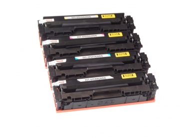 4x Toner HP Color LaserJet PRO MFP M180 fndw / HP-205 A / CF530 CF531 CF532 CF533 kompatibel