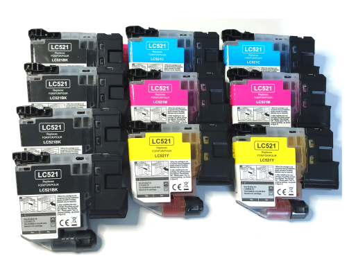 10x kompatibel Patronen für Brother DCP-J1260W  Drucker