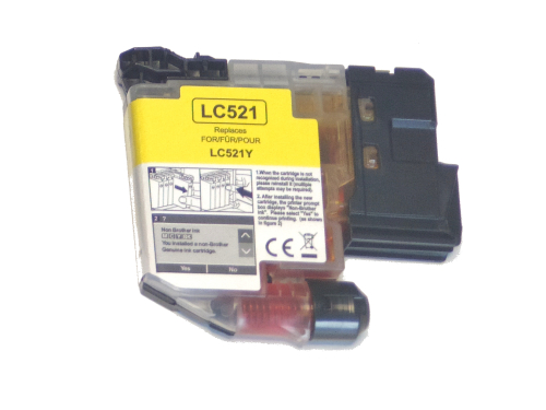 Yellow / Gelb kompatibel Tintenpatrone für Brother DCP-J1260W Drucker