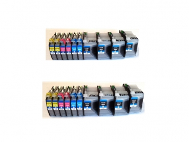 20x Brother MFC-J5730DW, MFC-J5830DW, MFC-J5930DW Tintenpatronen, LC-3217, LC-3219XL kompatibel mit Chip