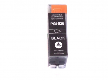 Tinten Patrone Black breit kompatibel PGI 520 f. Canon Pixma IP3600 IP3680 IP4600 IP4680 IP4700 MP540 MP550 MP560 MP620 MP630 MP980 MP990 MX860 MX870