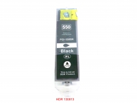 Black ( breit) Tintenpatrone f. Canon Pixma iP 7250 iP 8750 kompatibel zu PGI-550XL Bk mit Chip u. Füllstandsanzeige