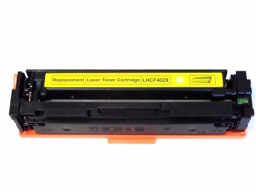Yellow Toner f. HP Color LaserJet Pro M 252dw 252n 274dn 274n 277dw 277n ersetzt HP 201X 201A CF402X CF402A kompatibel