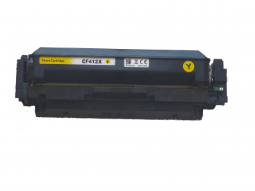 Yellow, kompatibler Toner f. HP Color LaserJet Pro M 452 dn /dw / nw, ersetzt HP-412X / HP-412A