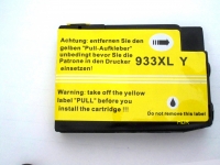 Yellow Tintenpatrone f HP Officejet 6100 Eprinter / 6600 e-All-in-One / 6700 Premium / 7610 e-All-in-One kompatibel zu HP 933XL m. Chip/Füllstandsanz