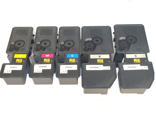 5 Tonerkartuschen Kyocera Ecosys MA 2600cfx / MA 2600 cwfx - TK-5450 K C M Y kompatibel