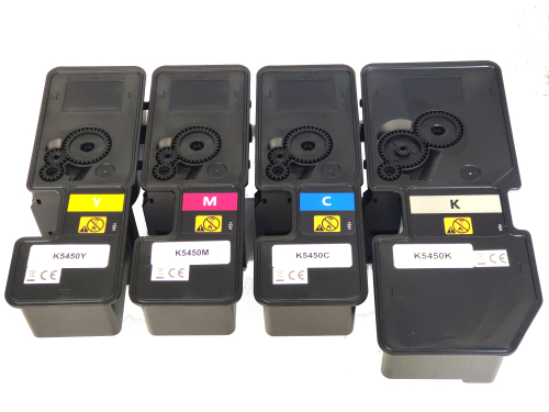 4 Tonerkartuschen Kyocera Ecosys PA 2600cx / PA 2600 cwx - TK-5450 K C M Y kompatibel