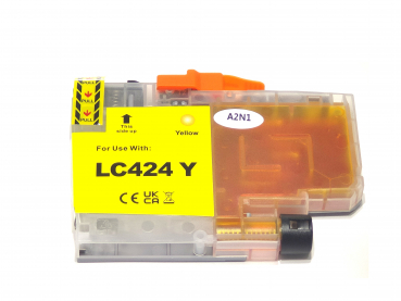 Yellow kompatibel Patronen Brother DCP-J1200 DW / Serie - LC-424Y alternativ