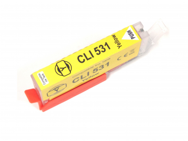Yellow Tintenpatrone kompatibel, ersetzt Canon CLI-531Y