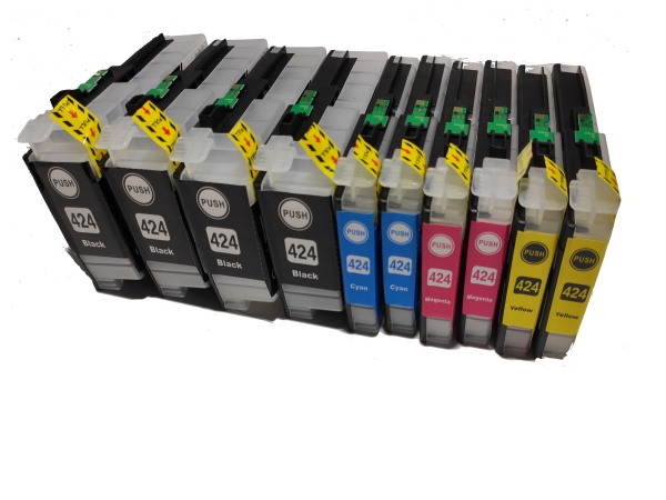 10x kompatibel Patronen für Brother DCP-J1200DW / DCP-J1200 Serie Drucker