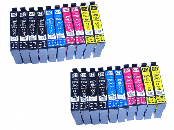 20x kompatible Tintenpatronen XL für Epson Workforce WF 2960 / WF 2960DWF Drucker