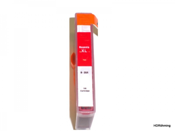 Magenta Tintenpatrone kompatibel zu HP364XL mit Chip, für: HP Photosmart HP Photosmart B410a, B410c, C410a C410b, C410c, C410d, C410e, C510a, Fax C309a, FaxC309n 