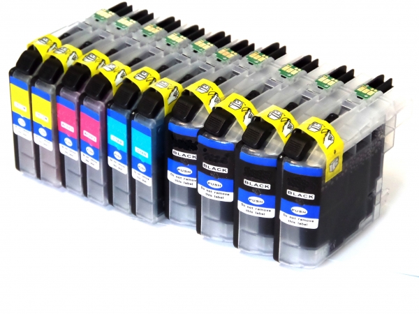 10x Druckerpatronen für Brother MFC-J480DW MFC-J680DW MFC-J880DW