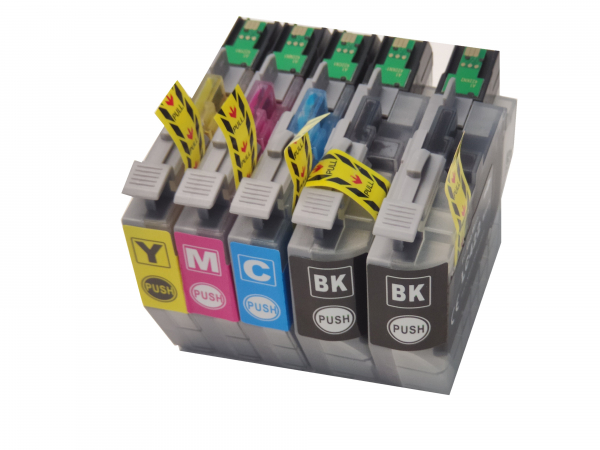 5x kompatibel Patronen für Brother MFC-J6540DW / MFC-J6540DWE / MFC-J6540DWE EcoPro Drucker