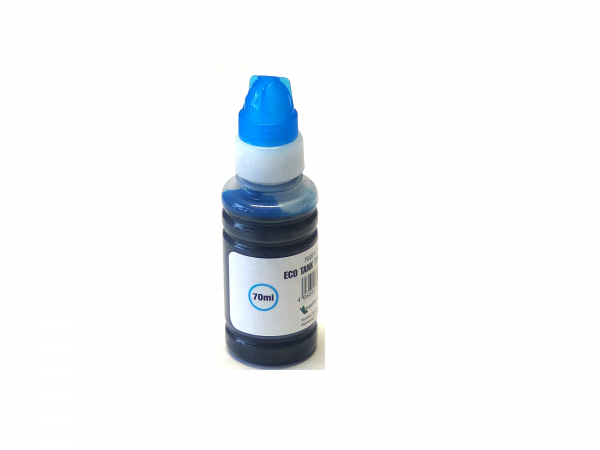 Cyan  kompatible Tintenflasche für Epson Drucker  die Ecotank 664  verwenden.