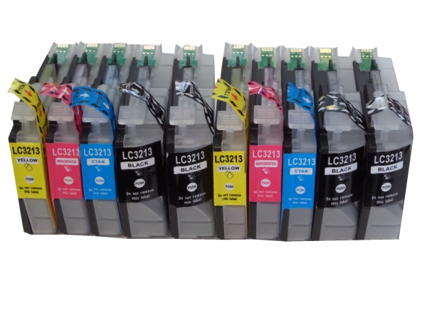 10x kompatibel Tintenpatronen für Brother DCP-J774DW Drucker