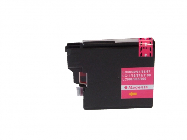 Magenta Tintenpatrone kompatibel zu Brother LC-980 u. LC-1100