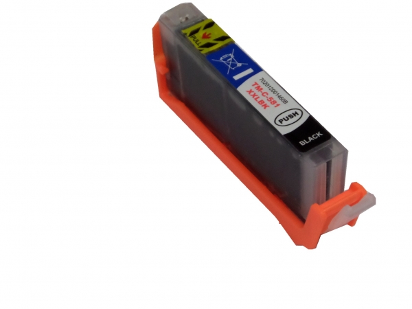 Black schmal Tintenpatrone XXL für Canon Pixma TS-9540 / TS-9541c / TS-9550 / TS-9551c kompatibel / alternativ