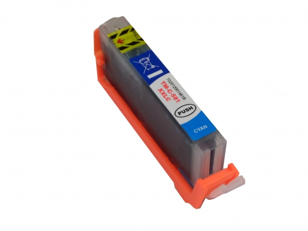 Cyan Tintenpatrone XXL für Canon Pixma TS-8250 / TS-8251 / TS-8252 / TS-9150 / TS-9155 kompatibel / alternativ