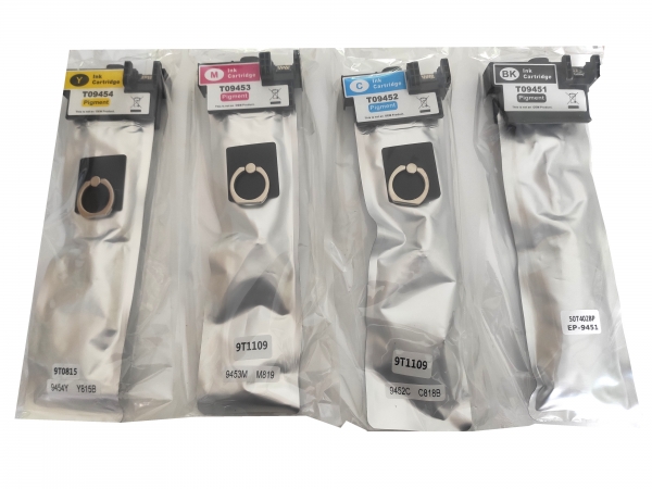 4x Tintenpatronen XL für  Epson Workforce Pro WF-C5290DW BAM Drucker im Vorteilspack kompatibel passend