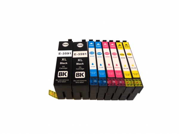 Vorteilspack mit 8 Tintepatrone kompatibel Epson Nr.35