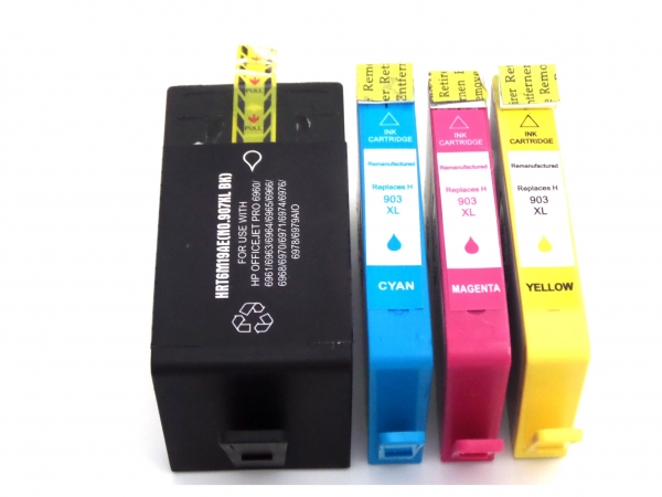 Satz Tintenpatronen Black-Cyan-Magenta-Yellow im Vorteilspack