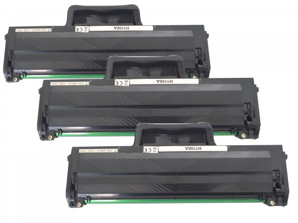 3x Kompatibel Toner HP W1106A / 106A f. HP Laser 135ag