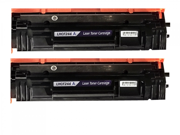 2x kompatibler Toner für HP LJ Pro M 17a Drucker passend, alternativ zu HP CF244A / 44A  Toner