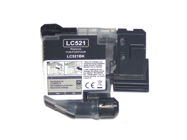 Black / Schwarz kompatibel Tintenpatrone für Brother DCP-J1260W Drucker