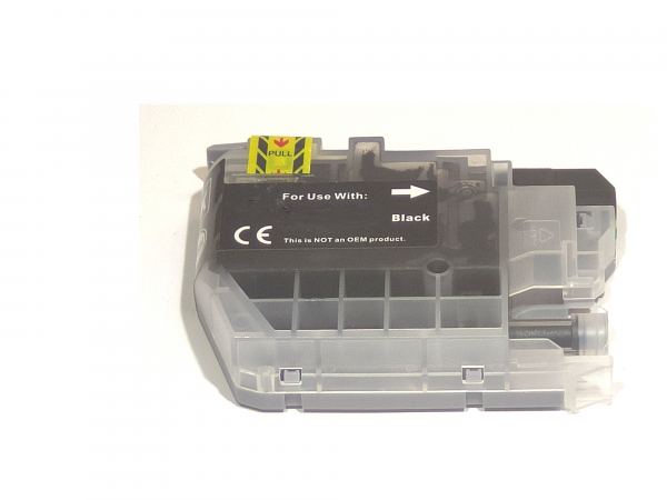 Black / Schwarz kompatible Tintenpatrone für Brother MFC-J1010DW Drucker