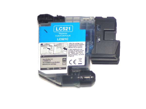 Cyan / Blau kompatibel Tintenpatrone für Brother DCP-J1313DW Drucker