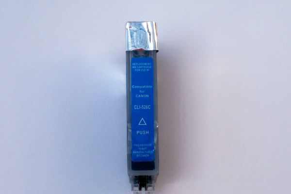 Cyan Tinten Patrone f. Canon Pixma IX6520  IX6550 , mit Chip kompatibel zu CLI-526