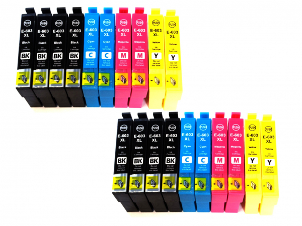 20x Tintenpatronen XL für EpsonWorkForce WF-2835 WF-2850 DWF Drucker im Vorteilspack