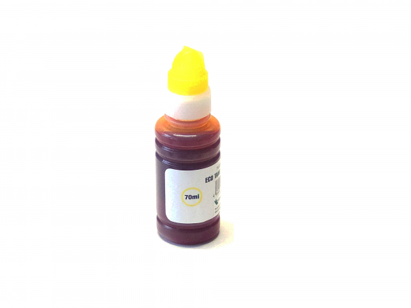 Yellow  kompatible Tintenflasche für Epson Drucker , die Ecotank 664  verwenden.