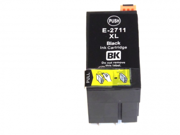 Black ( schwarz) Tintenpatrone mit Chip kompatibel, ersetzt Nr.27 , 27Xl , 27XXL = "Wecker Serie", passend für   Epson Workforce WF-3620 WF,  Epson Workforce WF-3640 DTWF Epson Workforce WF-7110 DTW Epson Workforce WF-7610 DWF Epson Workforce WF-7620 DTWF