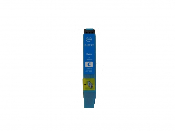 Cyan (blau) Tintenpatrone mit Chip kompatibel, ersetzt Nr.27 , 27Xl  = "Wecker Serie", passend für   Epson Workforce WF-3620 WF,  Epson Workforce WF-3640 DTWF Epson Workforce WF-7110 DTW Epson Workforce WF-7610 DWF Epson Workforce WF-7620 DTWF