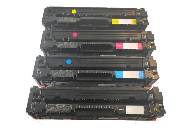 4x kompatibler Toner im Sparpack, passend für HP Drucker Color LaserJet Pro MFP M282nw, ersetzt HP Toner 207X u. 207A