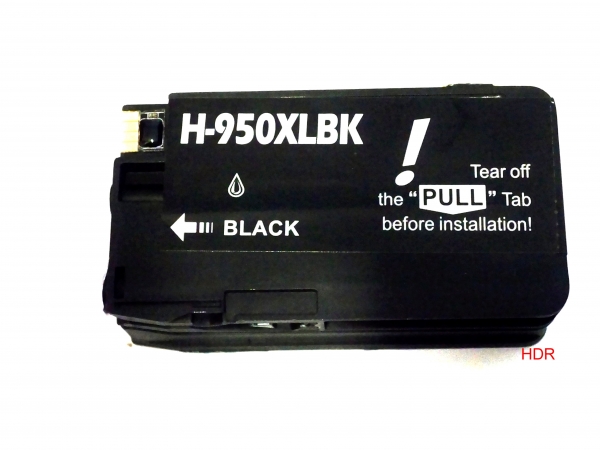 Black / Schwarz Tintenpatrone kompatibel, f. HP Officejet Pro 8100 Eprinter