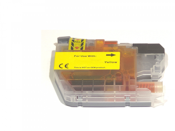 Yellow / Gelb kompatible Tintenpatrone für Brother DCP-J1050 / DCP-J1140 / DCP-J1800 DW Drucker