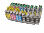 10x kompatibel Patronen für Brother MFC-J6940DW Drucker