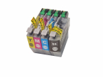 4x kompatibel Patronen für Brother MFC-J5345DW / MFC-J5740DW Drucker
