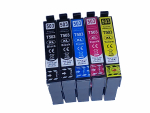 5 Tintenpatronen Epson Workforce WF2960 WF2960DWF - 503XL kompatibel