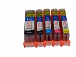 5x Tintenpatronen XXL für Canon Pixma TS-8240 / TS-8241 / TS-8242 im Vorteilspack kompatibel / alternativ